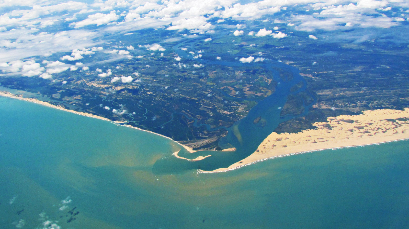 Fond d'écran photographie aérienne, ressources en eau, coastal and