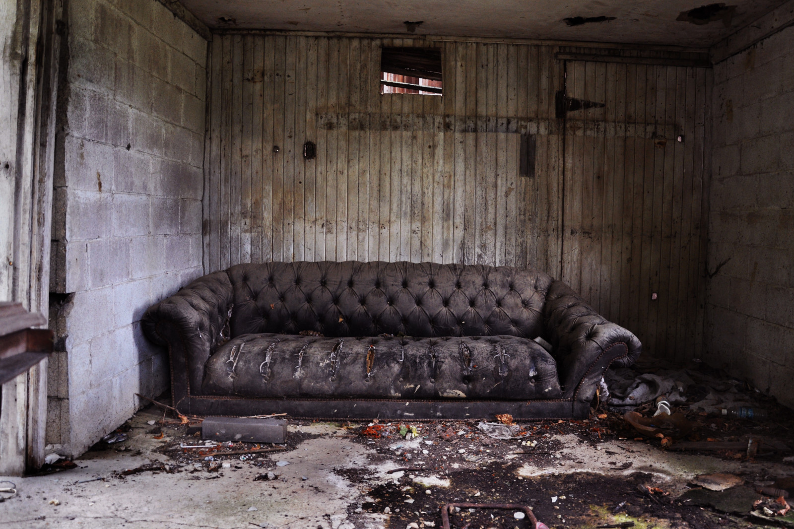 Ohio, casa, azienda agricola, divano, abbandono, Galena, rosacautelaphotography