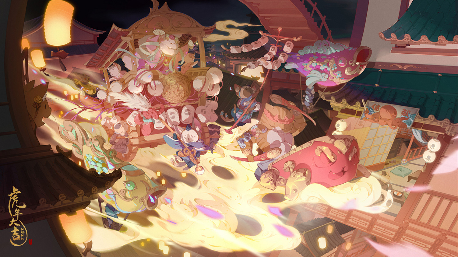 デスクトップ壁紙 : 猫, 祝福, アニメ, 魚, 動物, たこ, デジタルアート 3458x1947 - jrmnt - 2214348 ...