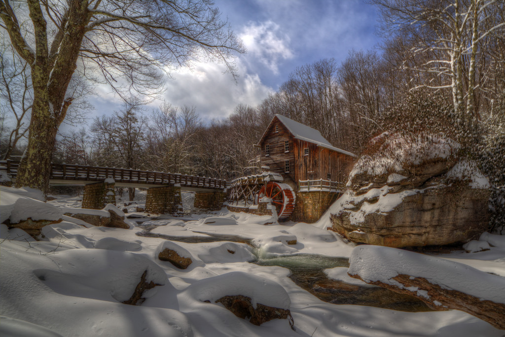 krajina, sníh, zima, led, Studený, ráno, mráz, mlýn, zmrazení, strom, podzim, počasí, sezóna, zamrzlý, západní Virginie, gladecreek, gladecreekgristmill, mikekline, michaelkline, notkalvin, notkalvinphotography