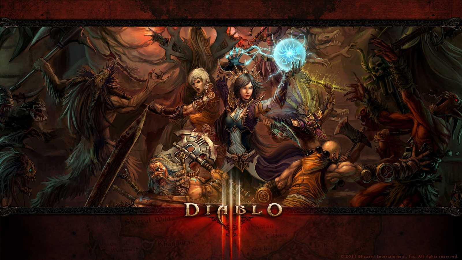 Blizzard Entertainment, Diablo, Diablo III, mytologie, hry, Snímek obrazovky, pc hry