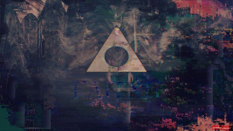 abstract,glitch art,driehoek,webpunk,1632x918 px