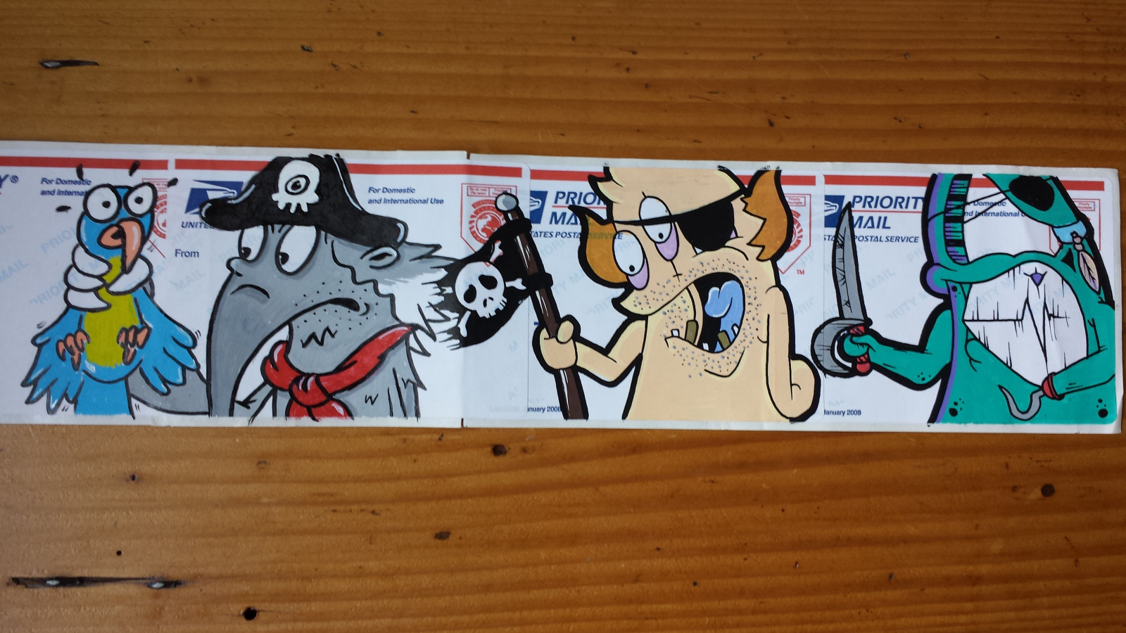 gadekunst, klistermærke, pirater, CoLLab, myresluger, Ameisenb r, creatureink