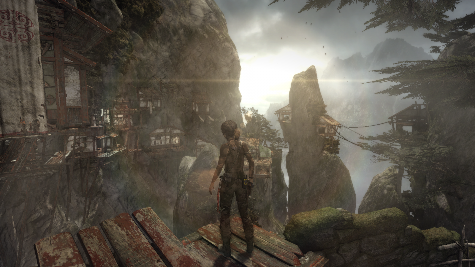 jungle, Lara Croft, Tomb Raider, mytologi, 2013, Terræn, skærmbillede, pc spil