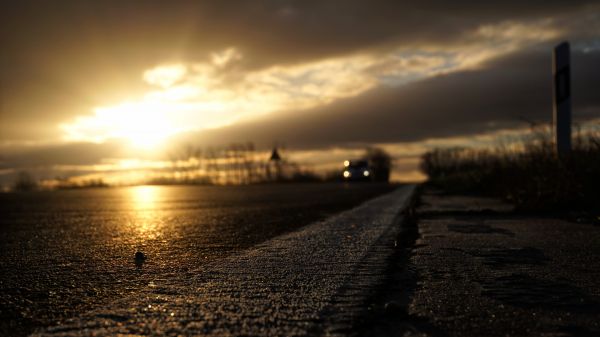 sunlight, sunset, night, white, sea, street