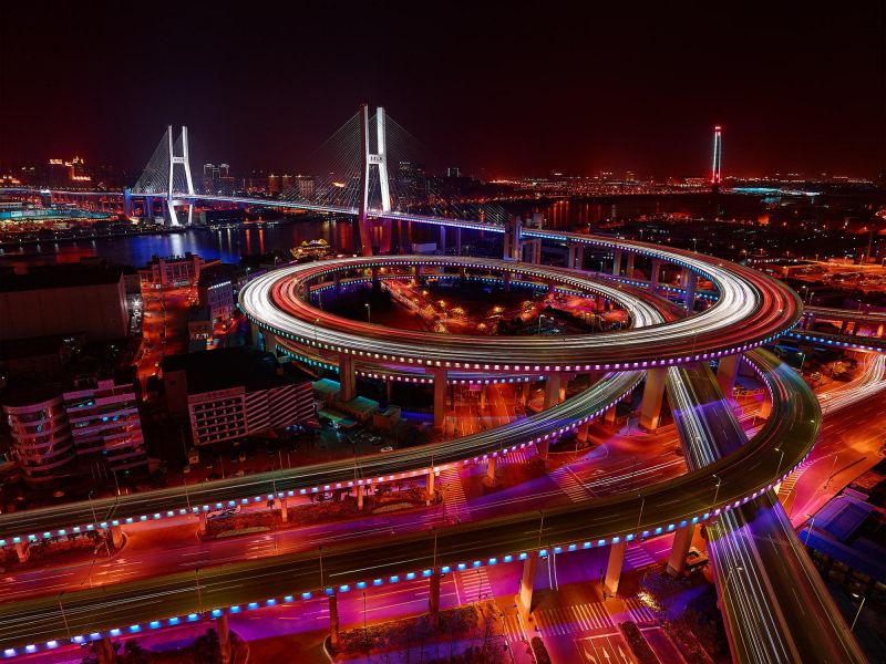 město, panoráma města, noc, panoráma, večer, Čína město, panoráma města, noc, panoráma, večer, Čína