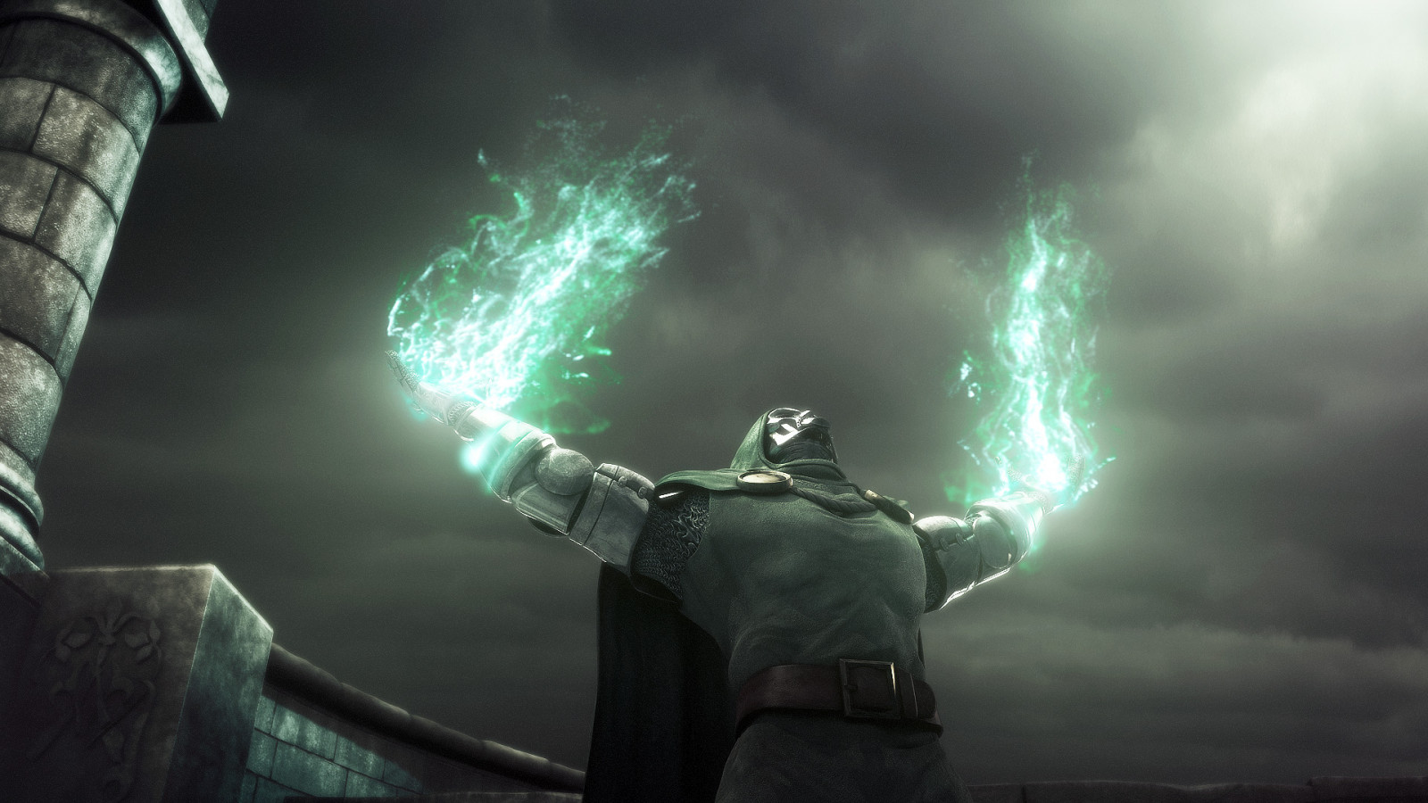 Dr Doom, leggero, oscurità, immagine dello schermo, 1920x1080 px, sfondo del computer, atmosfera della terra, effetti speciali