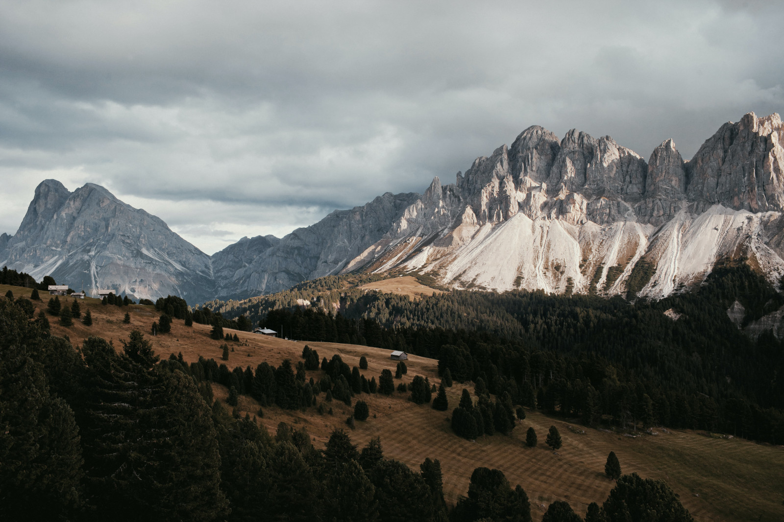 paesaggio, natura, montagne, foresta, nuvole