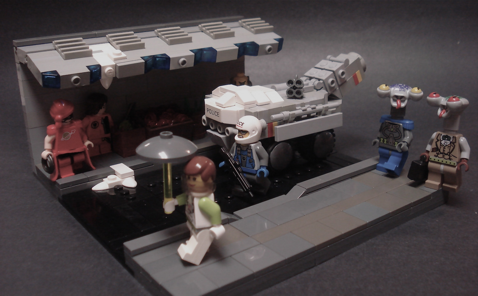 cyberpunk, auto, spazio, LEGO, Giocattolo, APC, scifi, BrickArms, ClassicSpace