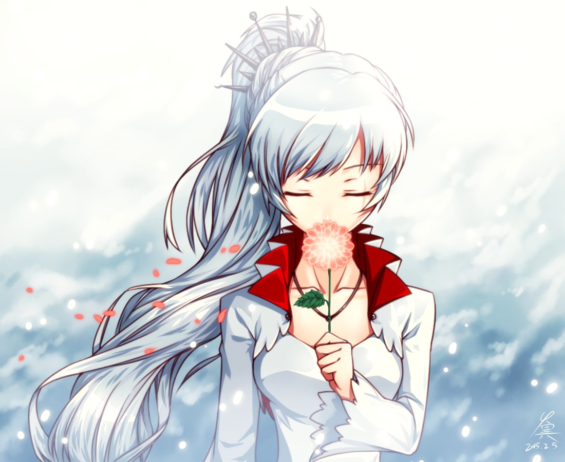 illustration, langt hår, anime, Anime piger, kunstværk, RWBY, Weiss Schnee, mangaka