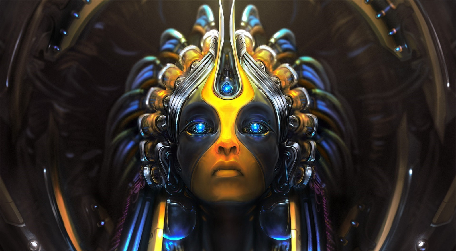 digitální umění, fantasy umění, anime, umělecká díla, modrý, sklenka, umělá inteligence, Věk divů 3, UMĚNÍ, barva, Snímek obrazovky, 1919x1059 px, počítač tapeta