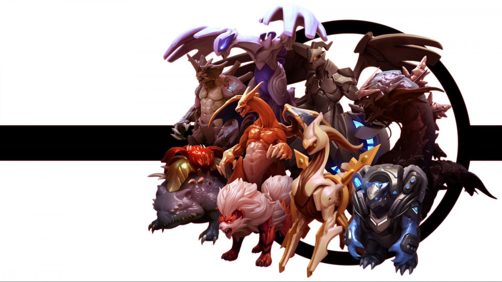 ilustrace, anime, kreslená pohádka, Pok mon, Hračka, Charizard, Blastoise, Bulbasaur, Arcanine, Lugia, Gyarados, Zekrom, Venasaur, Arceus, Nidoking, figurka, akční figurka