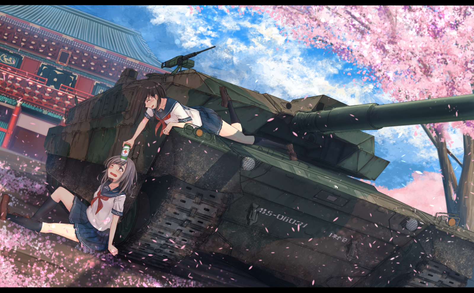Wallpaper Anime Girls Vehicle Weapon Soldier Tank School Uniform Original Characters Cherry Blossom Military Screenshot Atmosphere Of Earth 1980x1225 Uareawesome 55294 Hd Wallpapers Wallhere Characters 8/10 the anime focuses on building good groups and group dynamics. anime girls vehicle weapon soldier