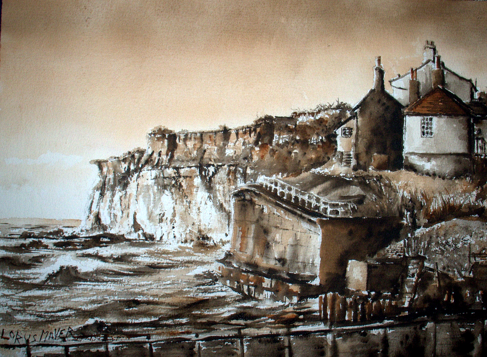 วัด, แนวนอน, จิตรกรรม, งานศิลปะ, ประวัติศาสตร์, ซากปรักหักพัง, ศิลปะ, เบา, ฉาก, สีน้ำ, ประวัติศาสตร์สมัยโบราณ, ความส่องสว่าง, twocolour, september2008paintingchallenge, lorusmaverbilbov, lorusmaver