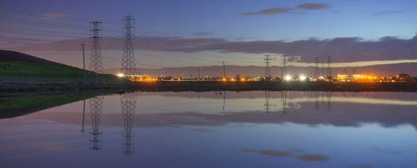 alviso,bay,night,cloudy,lake,wetland