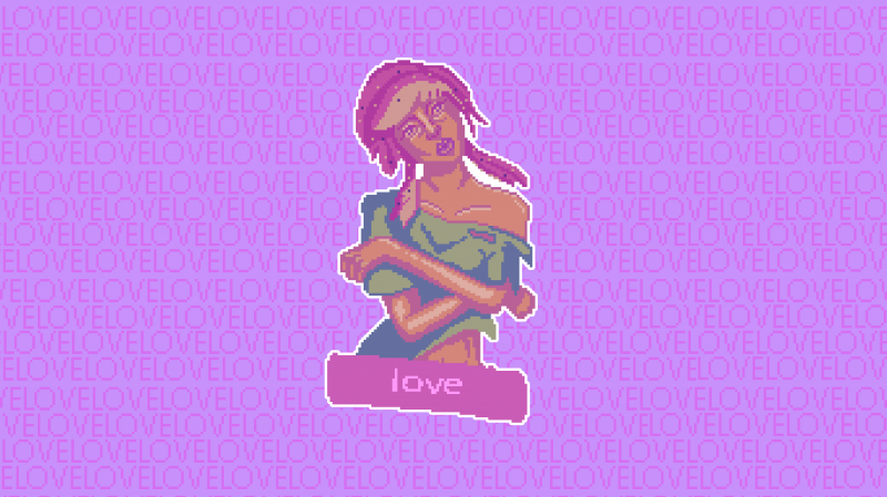 milovat,pixel art,nachový,růžový
