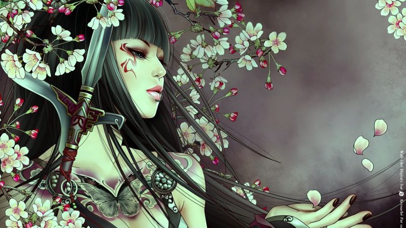 ilustrace, ženy, fantasy umění, fantasy dívky, umělecká díla, anime ilustrace, ženy, fantasy umění, fantasy dívky, umělecká díla, anime