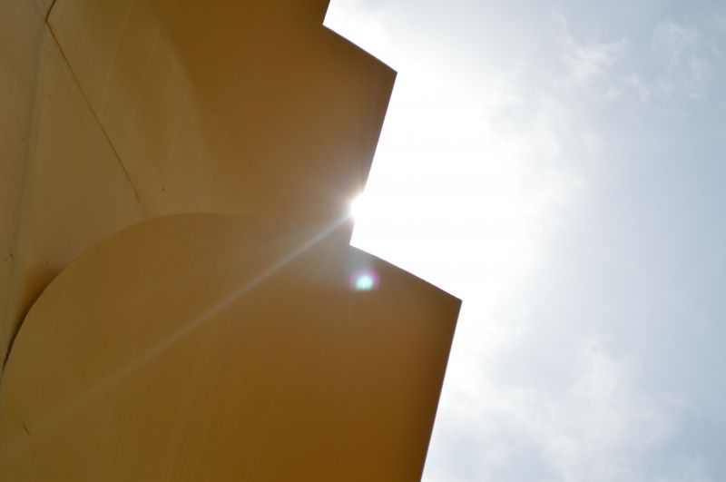 sollys, hvid, arkitektur, himmel, gul, blå sollys, hvid, arkitektur, himmel, gul, blå