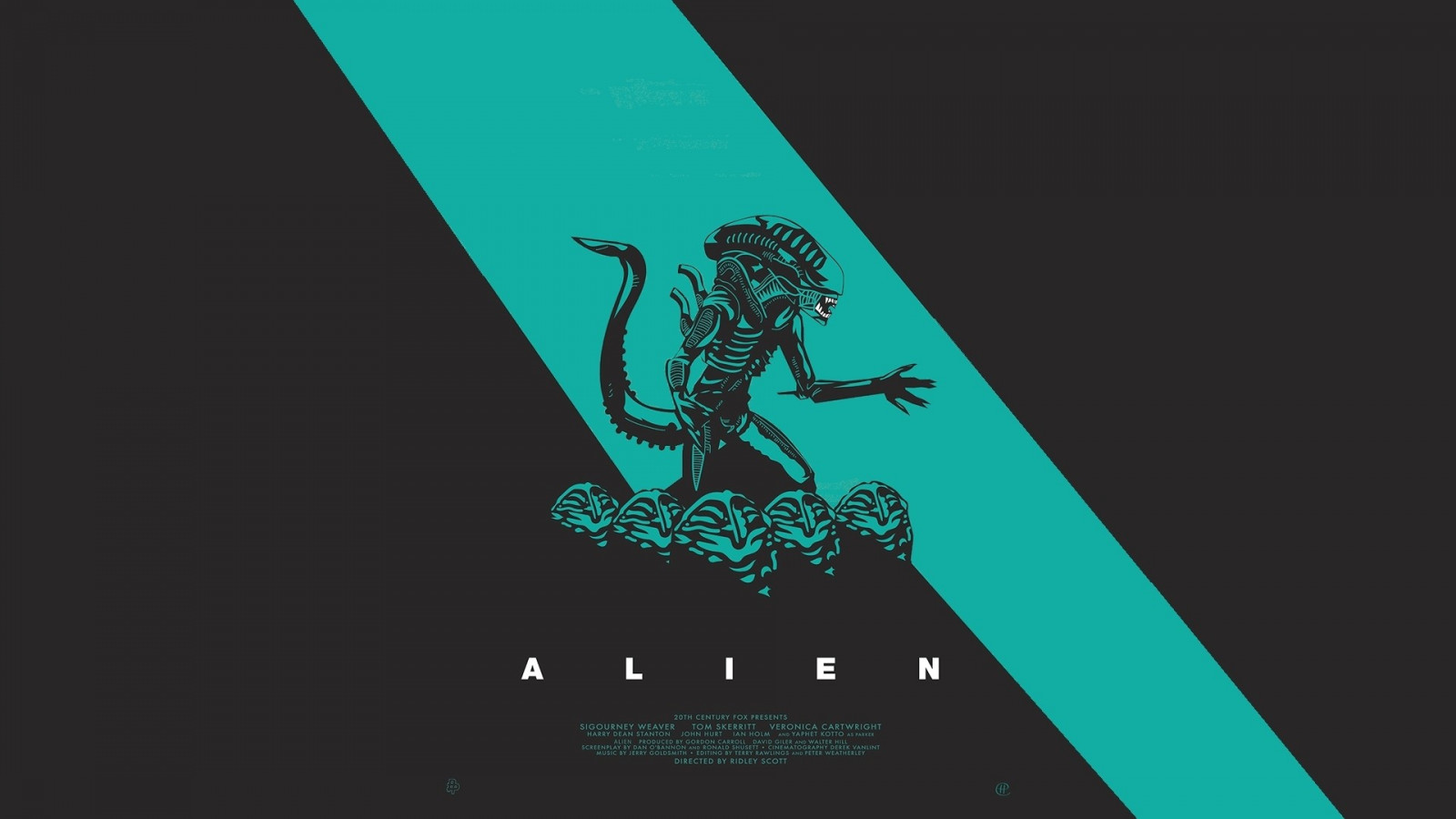 ilustrace, umělecká díla, filmy, text, logo, grafický design, Alien film, plakát, značka, 1920x1080 px, font