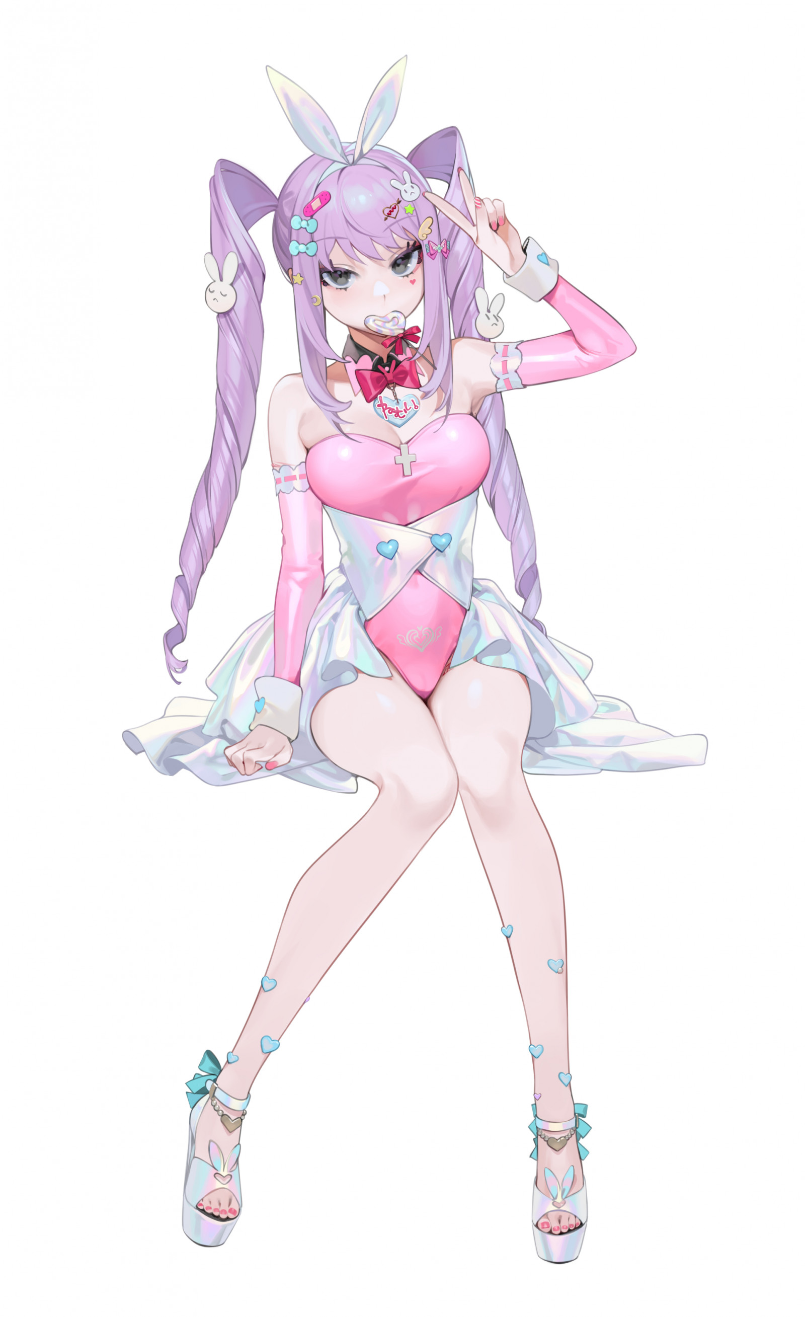 anime, anime lányok, digitális művészet, alkotás, 2D, portré kijelző, függőleges