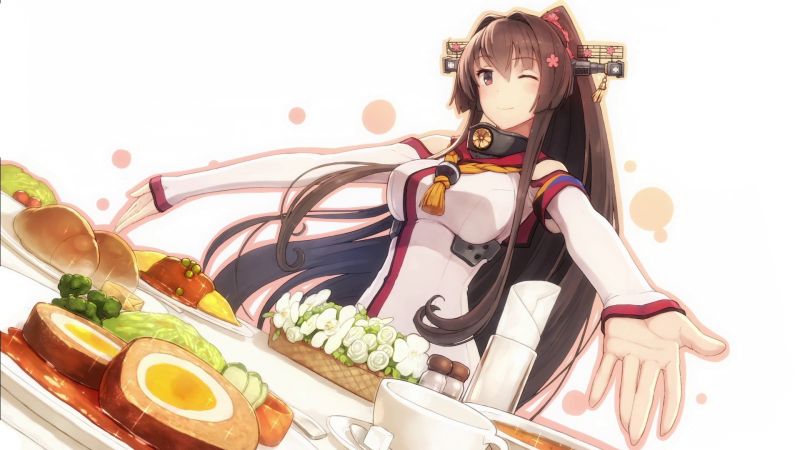 anime, Kantai Koleksi, Yamato KanColle, ilustrasi, gambar kartun anime, Kantai Koleksi, Yamato KanColle, ilustrasi, gambar kartun