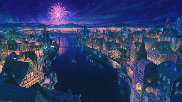 sky,atmosphere,world,water,blue,building