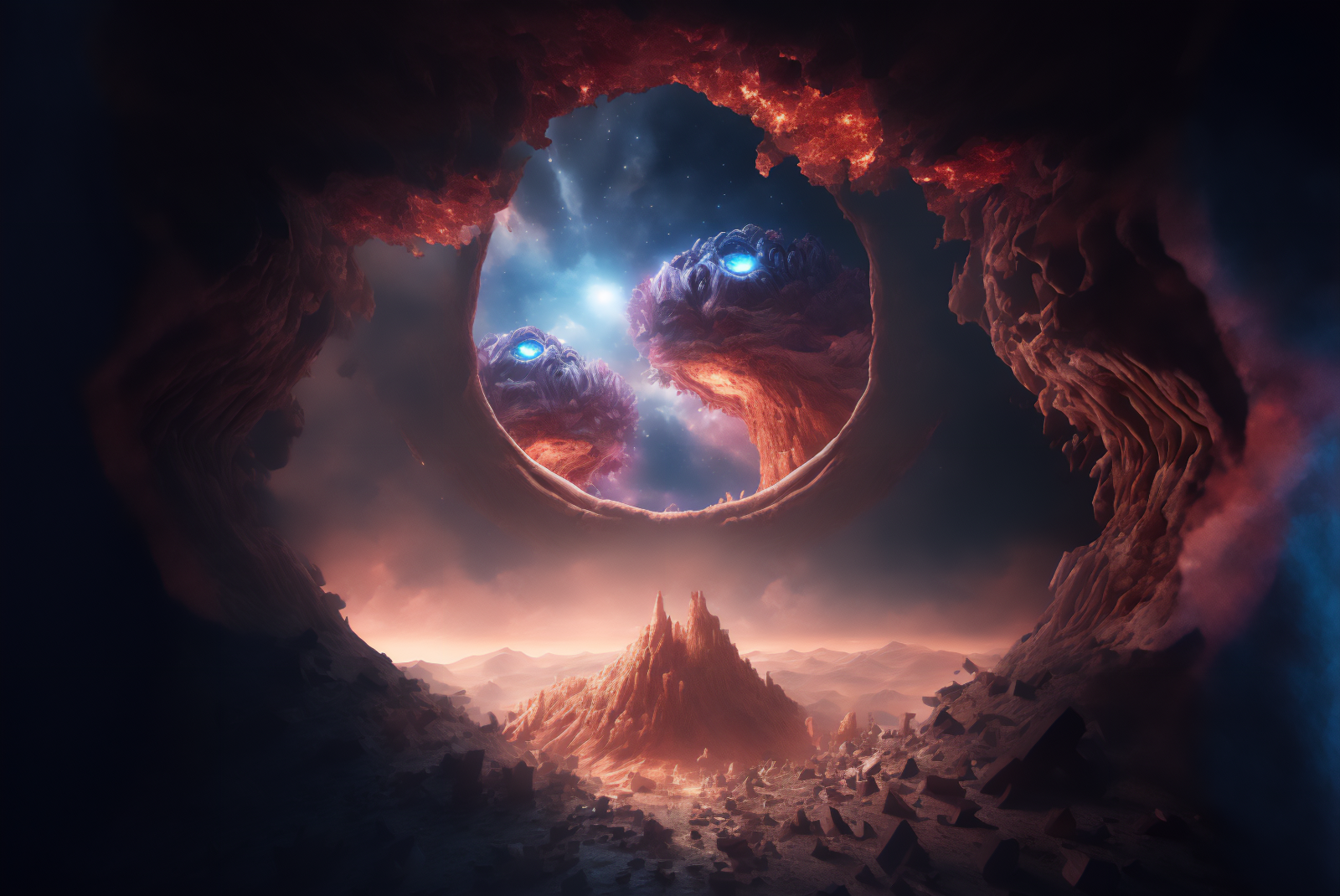 ai art, tudományos-fantasztikus, portál
