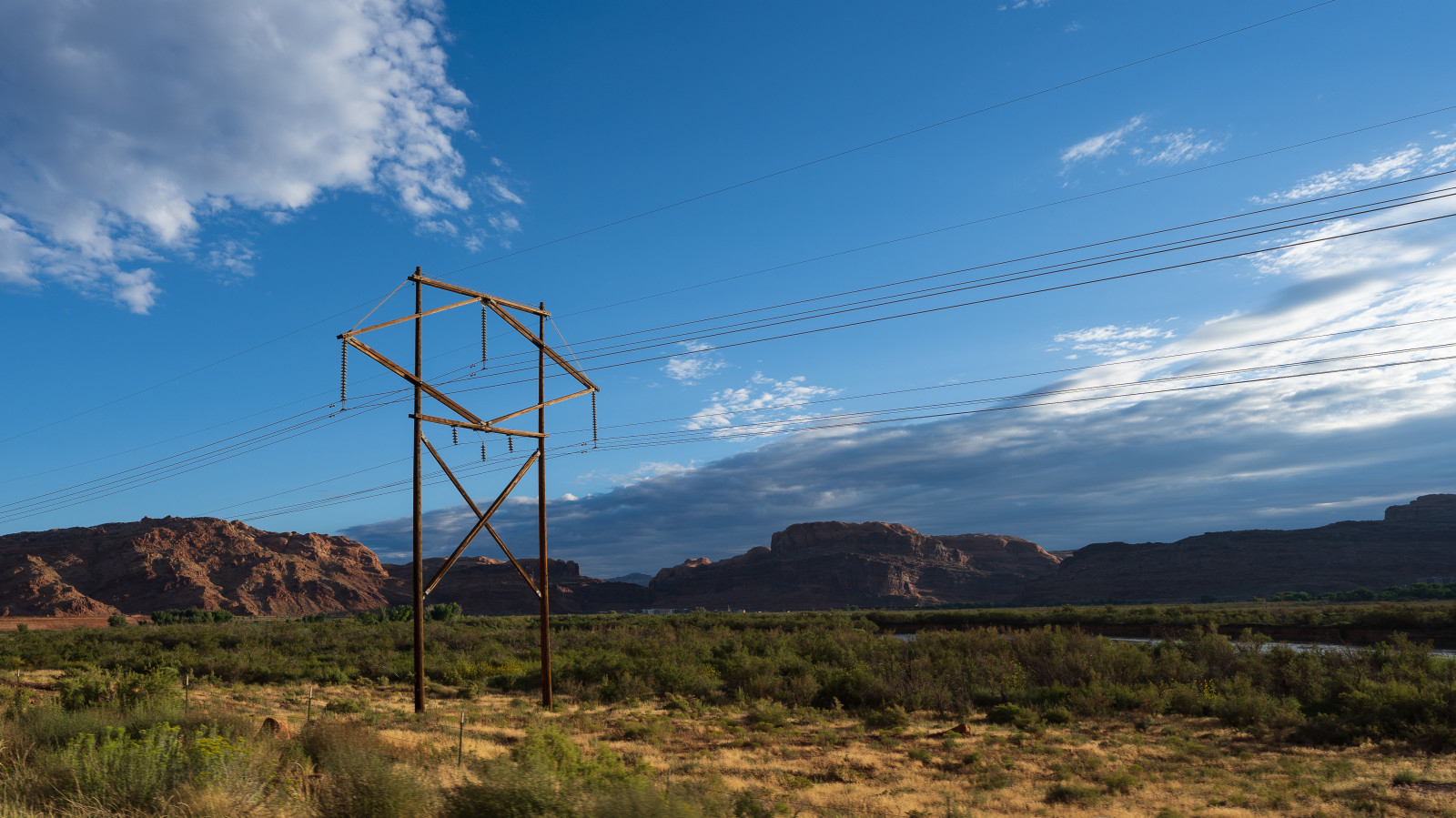 Utah, elektrické vedení, Příroda, krajina