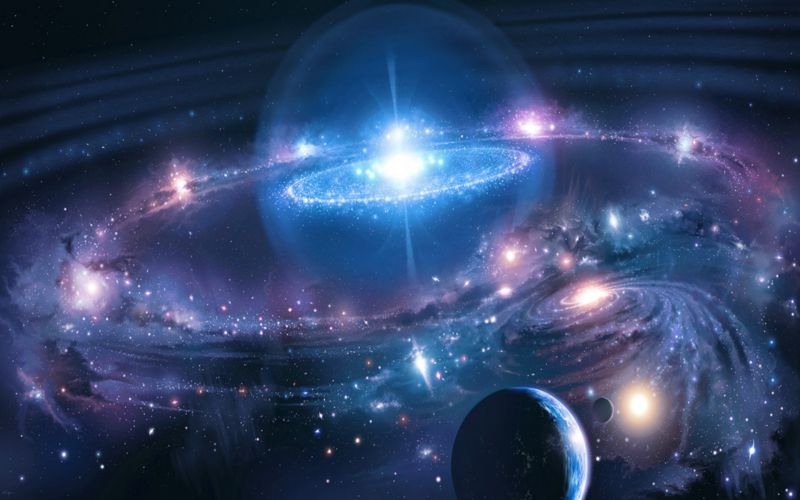 ilustrace, galaxie, planeta, prostor, space art, poskytnout ilustrace, galaxie, planeta, prostor, space art, poskytnout