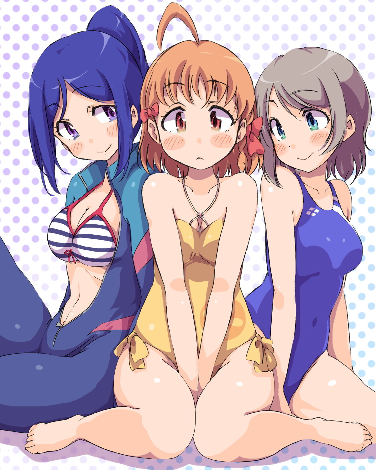 ilustrace, digitální umění, anime, anime dívky, umělecká díla, kreslená pohádka, bikiny, komiks, mangaka