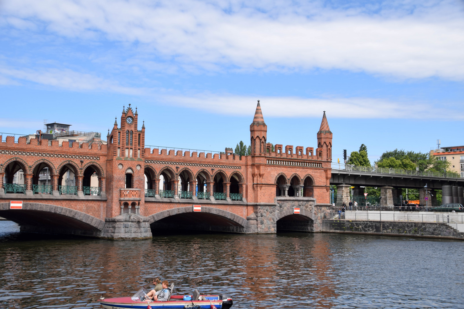 voda, Cestovní ruch, Německo, most, řeka, Evropa, kanál, Berlín, palác, dovolená, Oberbaumbr CKE, Bro, cestovat, venkovní, de, FLOD, Německo, deutschland, flám, mitte, Oberbaum, oberbaumbridge, m hlenstrase, mezník, vodní