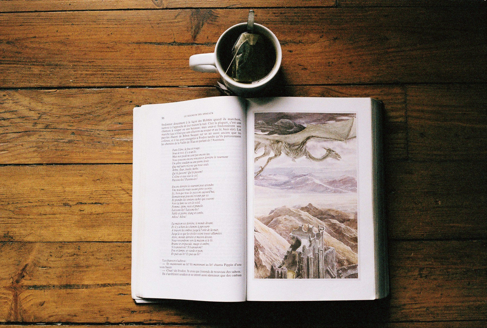 film, analogico, libro, tè, lotr, Hobbit, tolkien, filmphotography