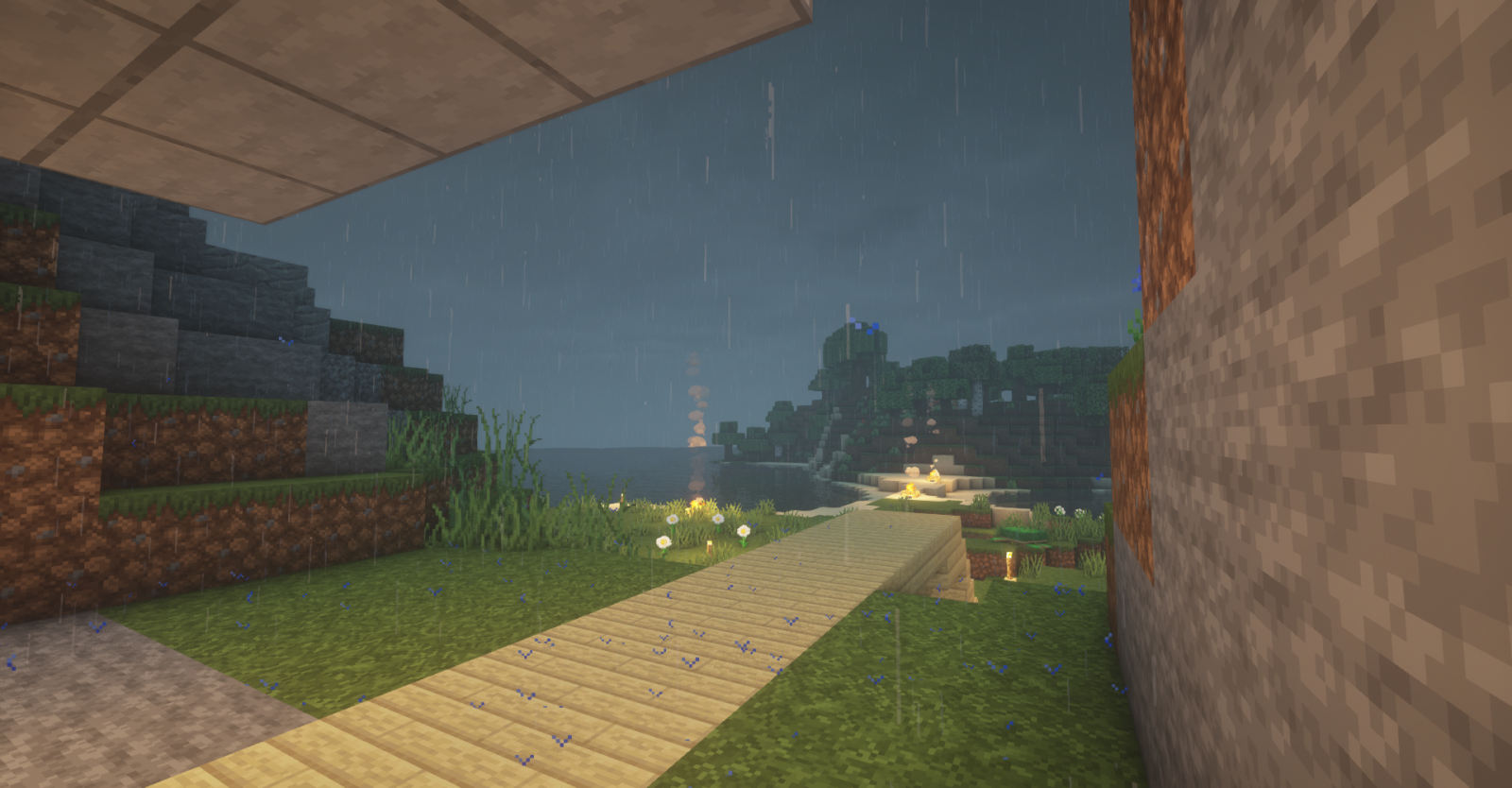 Mindcraft Raining Wallpaper : Minecraft, rain 1920x1001 - Francazo - 1884647 - HD ...