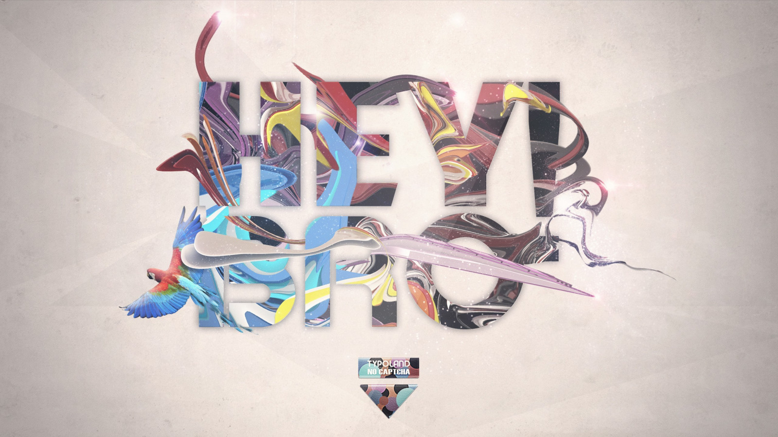 2560x1440 px, umělecká díla, Lacza, ara, jednoduché pozadí, typografie