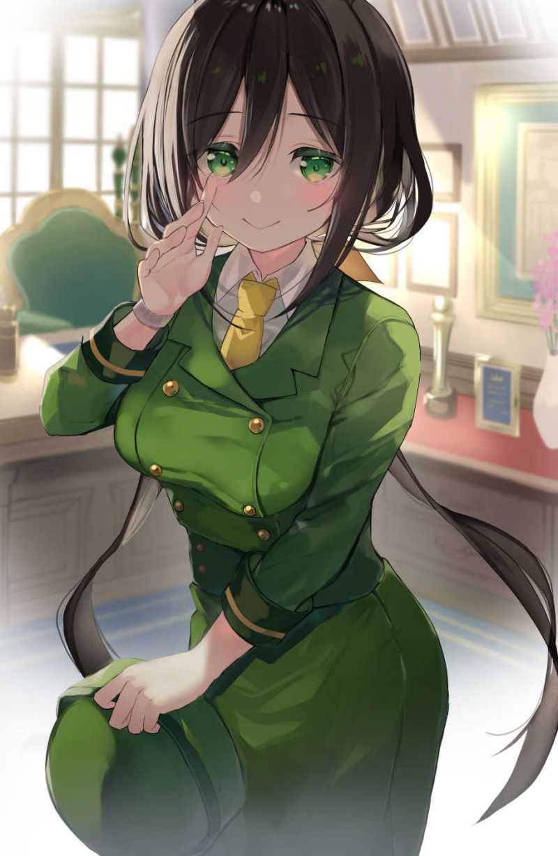 anime, anime dívky, Uma Musume Pretty Derby, Hayakawa Tazuna, dlouhé vlasy, bruneta anime, anime dívky, Uma Musume Pretty Derby, Hayakawa Tazuna, dlouhé vlasy, bruneta