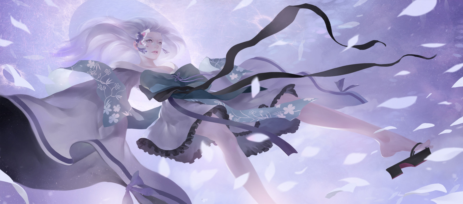 azurblå, lilla, tegneserie, gestus, cg artwork, KUNST, sort hår, fiktiv karakter, illustration, maleri, grafik, elektrisk blå, visual arts, animation, fiktion, himmel, grafisk design, anime, maling, mønster, tegning, sjovt