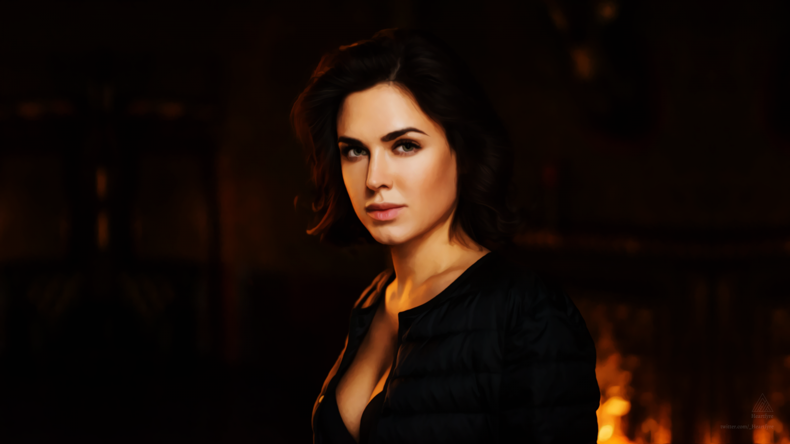 คน, ผู้หญิง, แนวตั้ง, ใบหน้า, ภาพดิจิตอล, กำลังมองหาผู้ชม