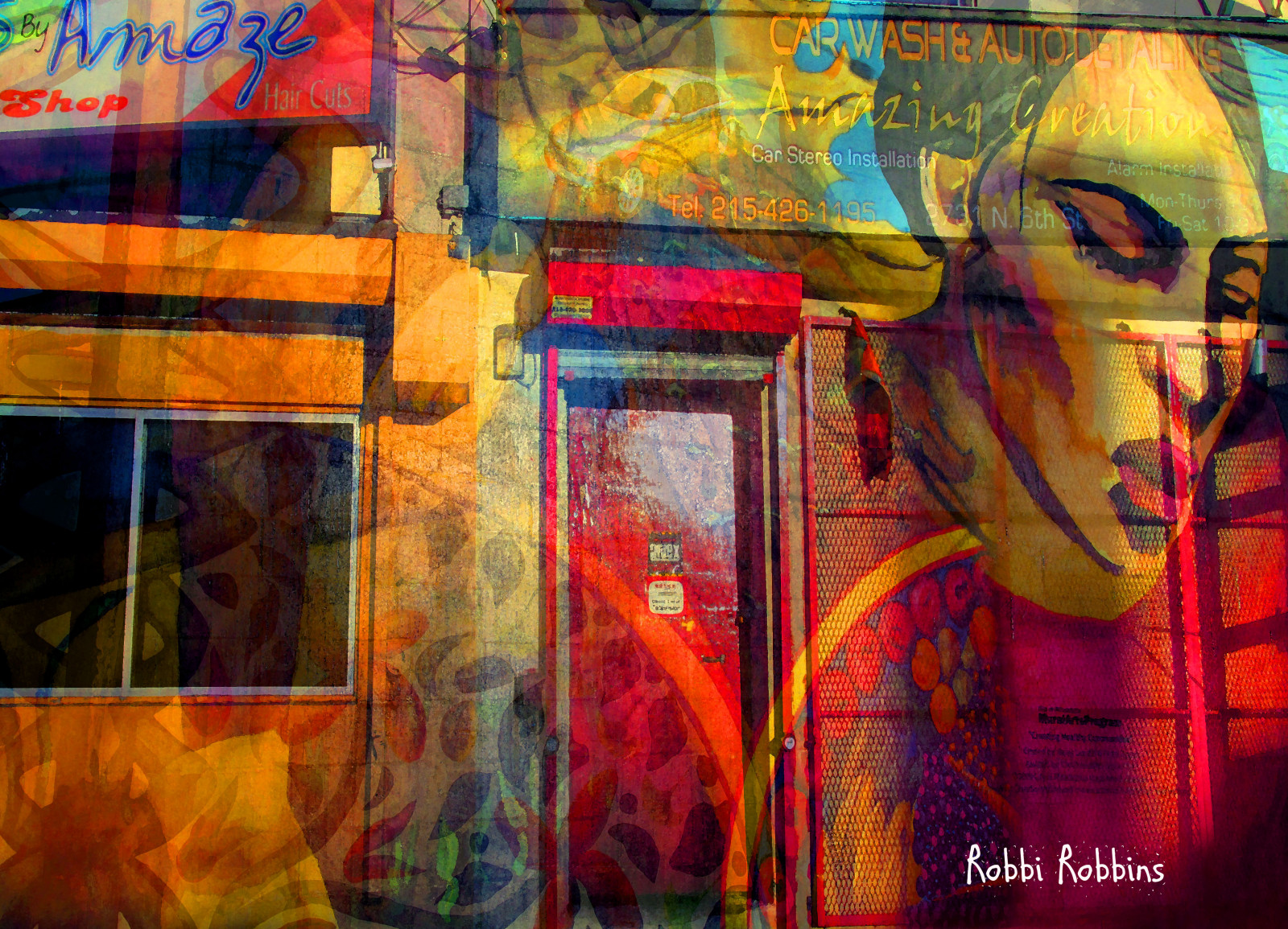 colorato, la pittura, Photoshop, finestra, città, collage, urbano, fotografia, Philadelphia, ARTE, colore, photmanuplation, arte Moderna, colori acrilici, calanchi