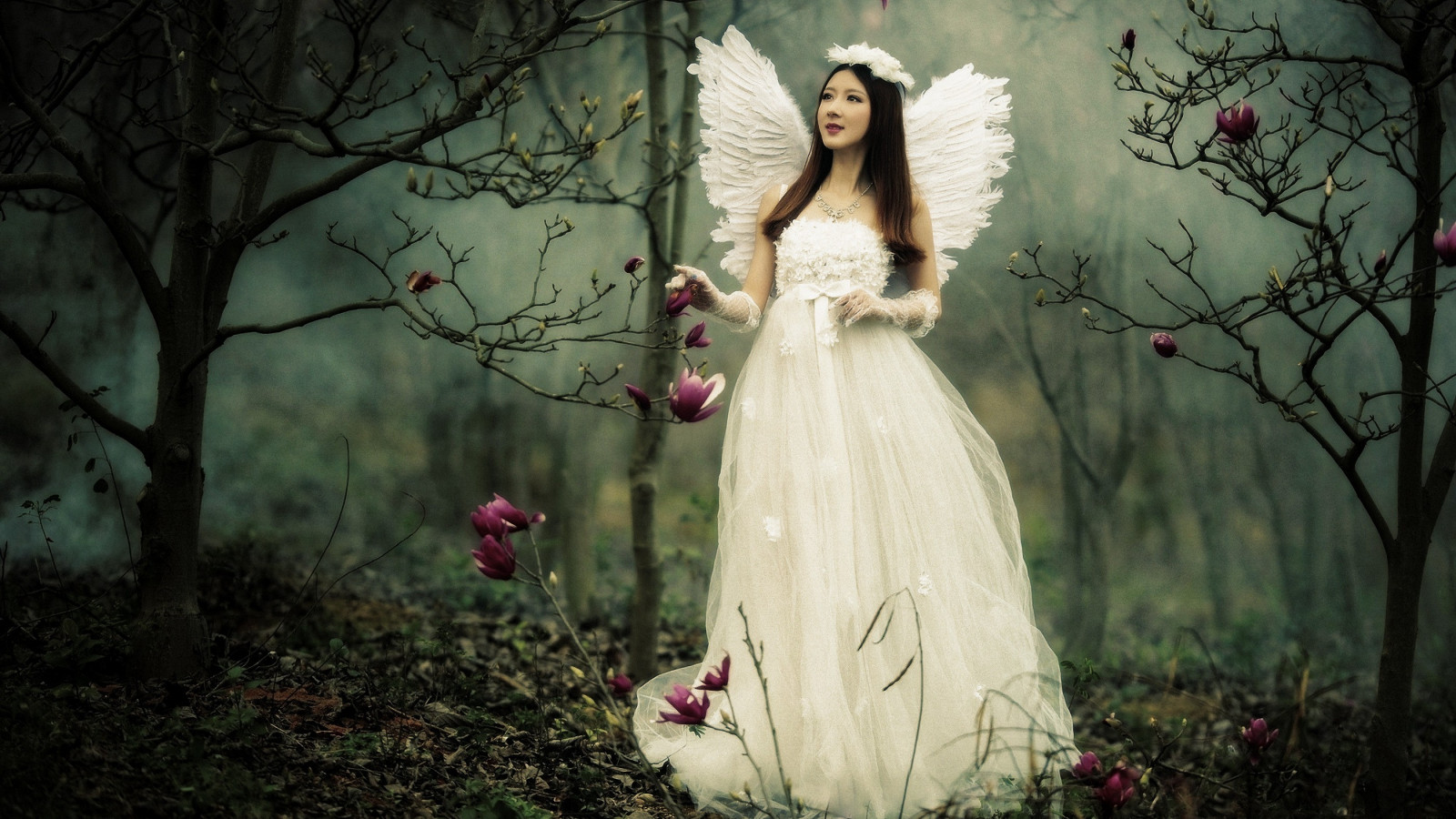 Wallpaper : fantasy art, photography, dress, romance, flower, woman