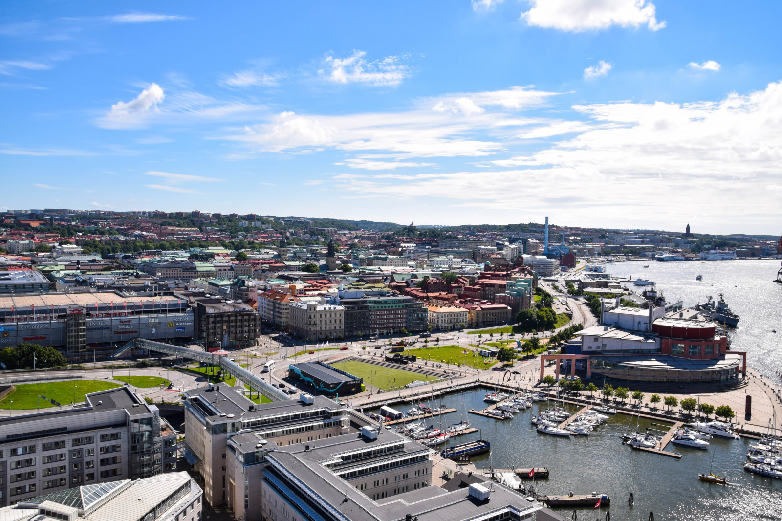 moře, město, panoráma města, vozidlo, panoráma, pobřeží, přístav, město, panoráma, Švédsko, Evropa, dok, stadión, infrastruktura, Sverige, Utsikt, Marina, centrum, Pohled, cityview, se, Göteborg, g teborg, V strag talandsl n, přístav, lillabommen, l ppstiftet, urban area, lidské osídlení, obytný prostor, letecké snímkování