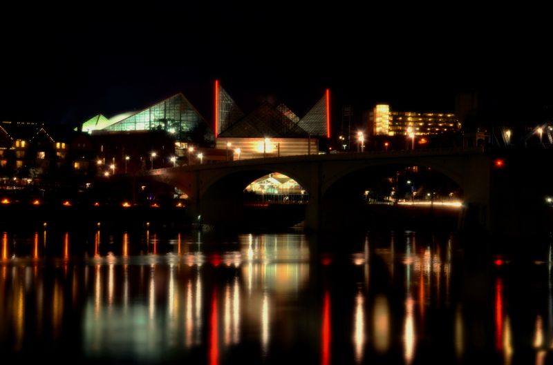 Betrachtung, Nacht-, Wasser, Stadtbild, Stadt, Licht