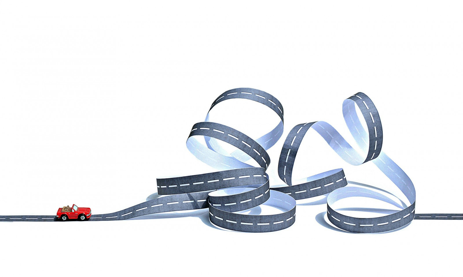 Wallpaper simple background, car, road, headphones, technology, angle