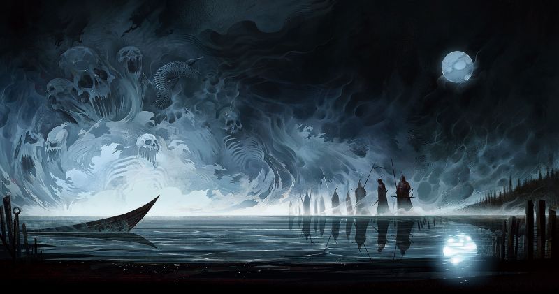 démon,netvori,4039x2126 px,fantázie,mesiac,noc