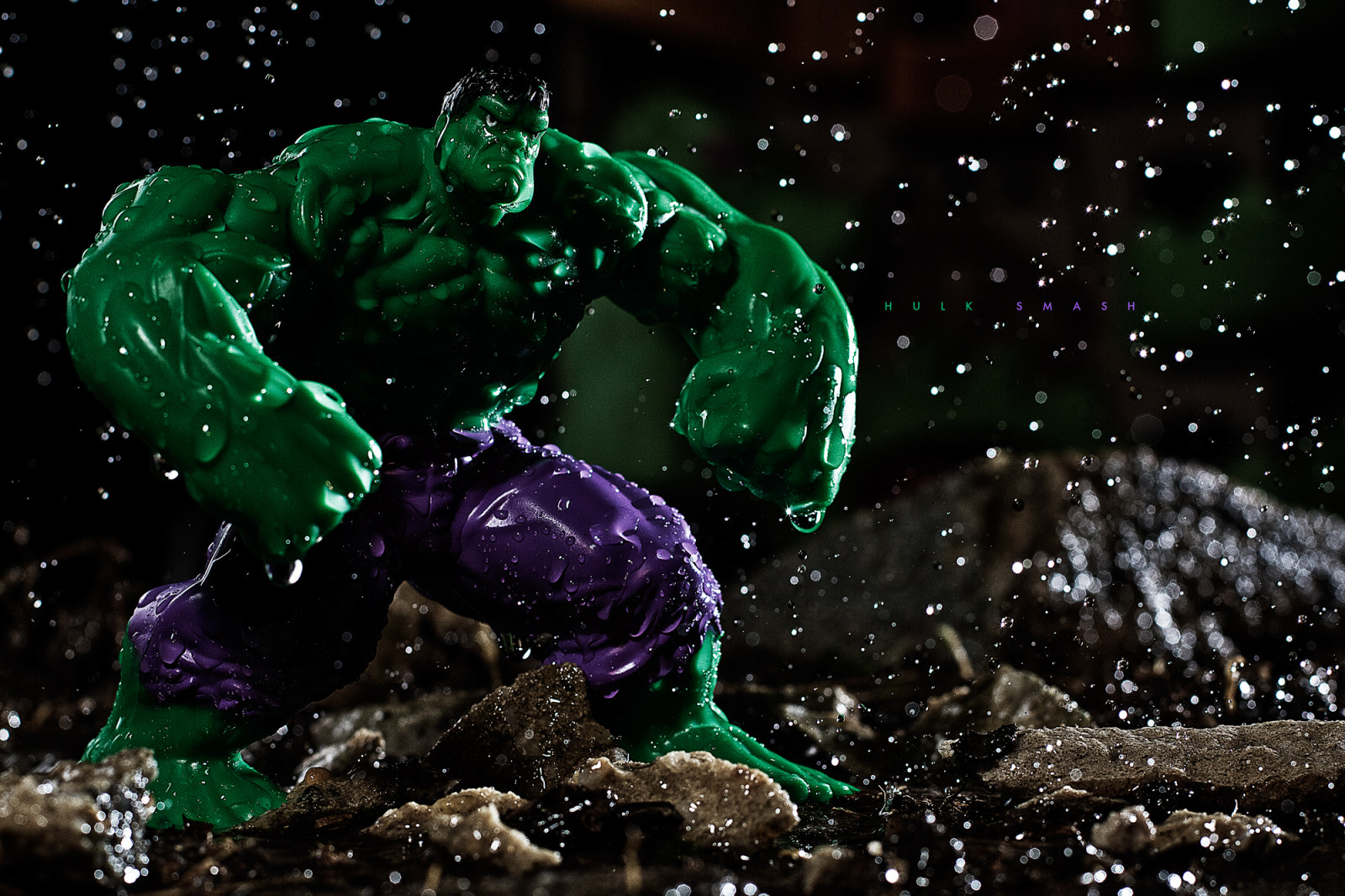 Wallpaper : night, water, rock, space, rain, Earth, muscles, green ...