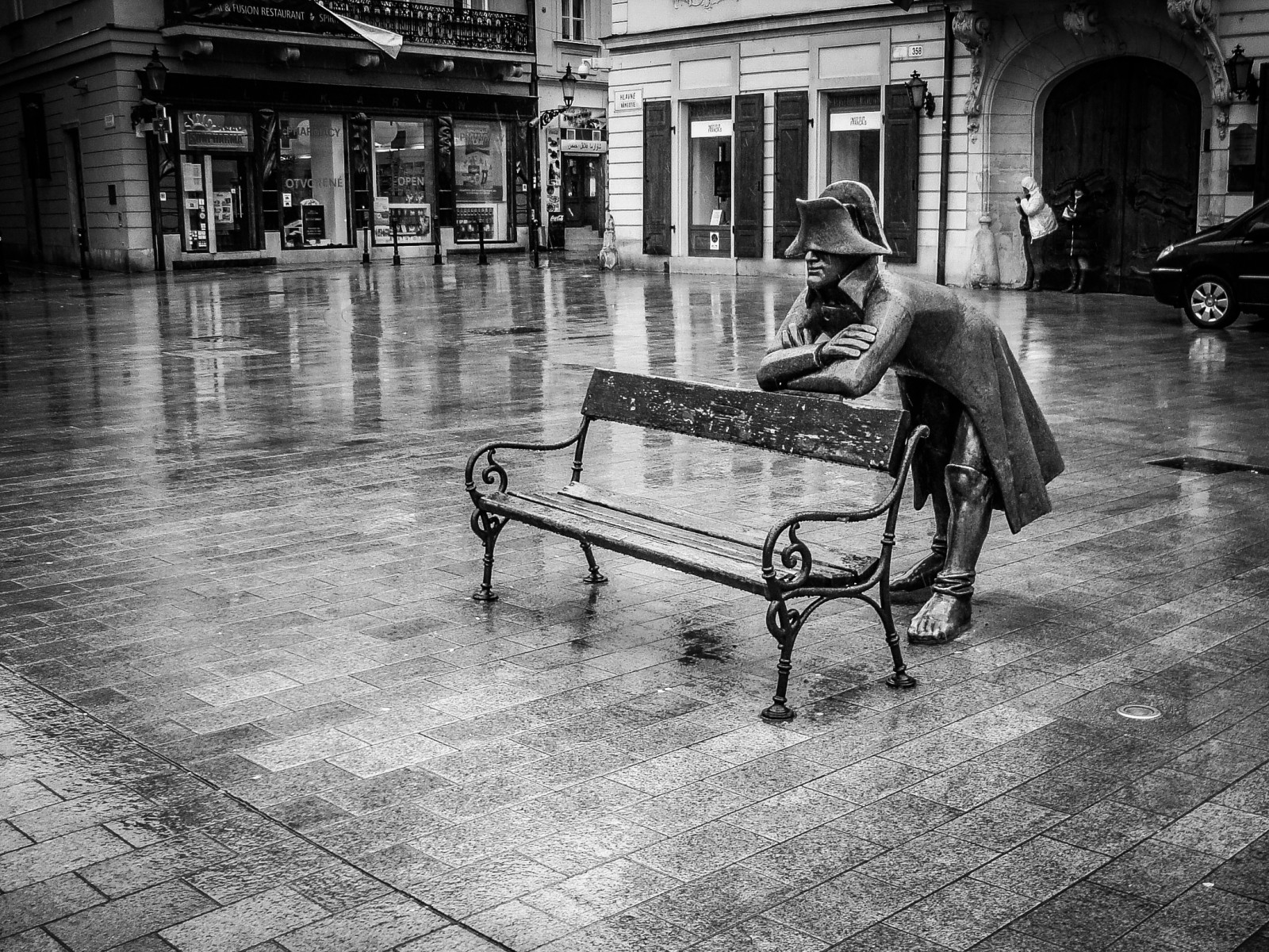 ulice, tělesné, sochařství, bílý, Černá, branco, calle, Europa, Evropa, Sony, pb, preto, E, slovensko, Slovensko, Rua, Bratislava, Lightroom, Grízy, callejera, Eslovaquia, W130