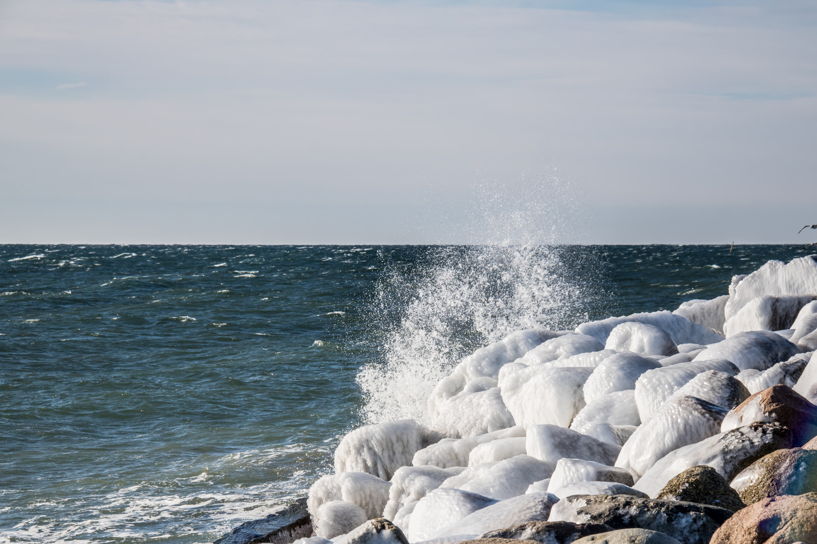 moře, voda, Skála, pobřeží, písek, zima, pláž, led, Studený, pobřeží, horizont, pelerína, dovolená, je, oceán, vlna, Vinter, hav, materiál, smygehuk, tělo z vody, mořská vlna, vlnolam