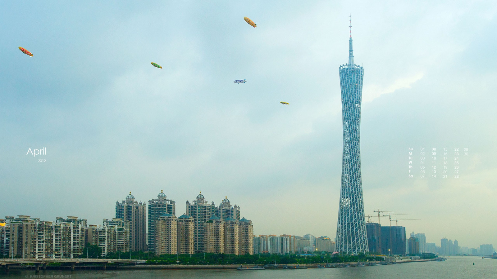 Wallpaper landscape, sea, city, cityscape, sky, skyline, skyscraper
