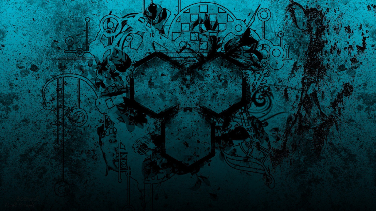 ilustrace, digitální umění, text, modrý, textura, UMĚNÍ, tma, Snímek obrazovky, 1920x1080 px, počítač tapeta, font