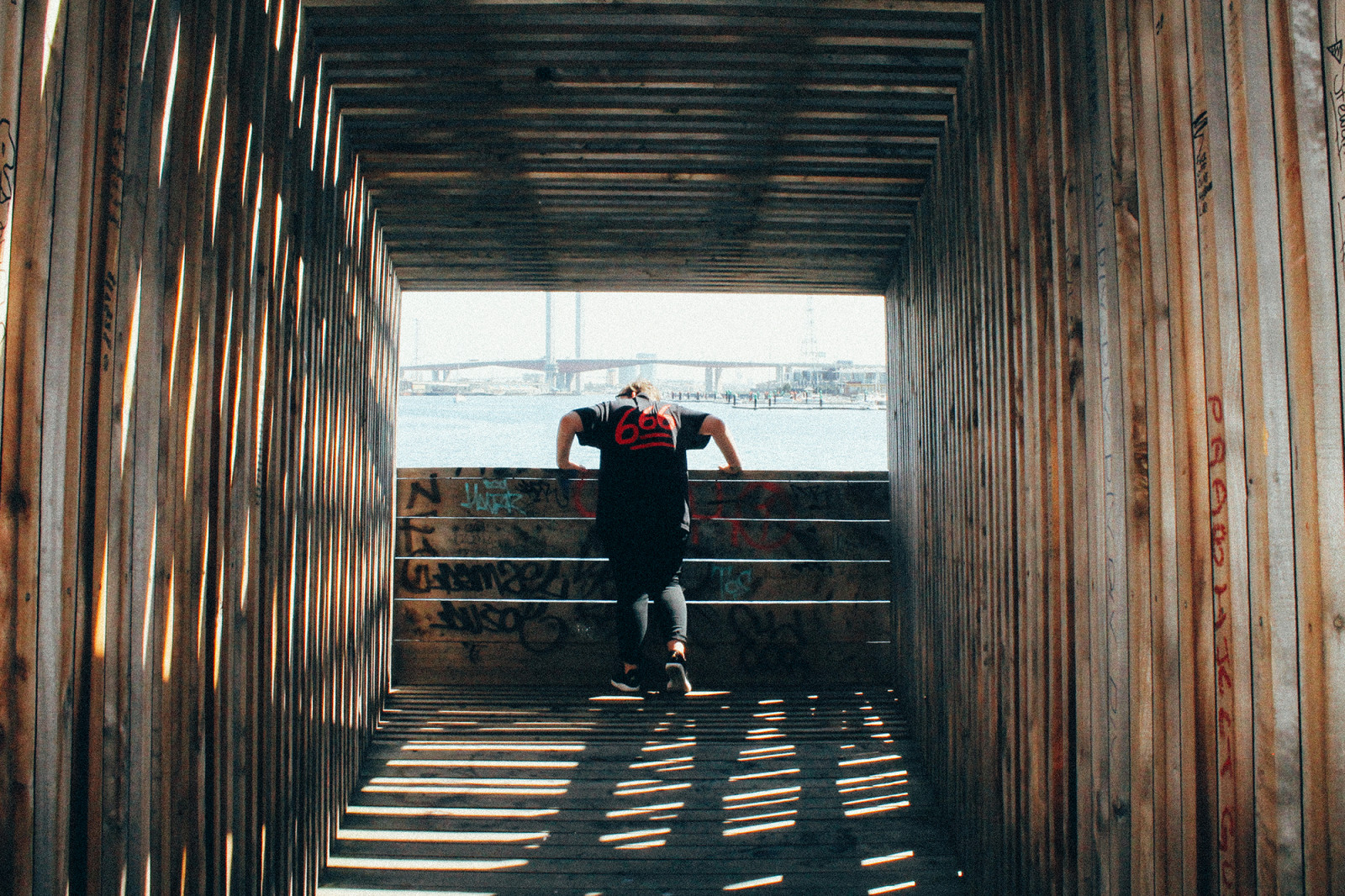 město, voda, nebe, dřevo, stodola, Austrálie, Přátelé, Victoria, Melbourne, UMĚNÍ, budovy, film, VSCO, instalace, docklands