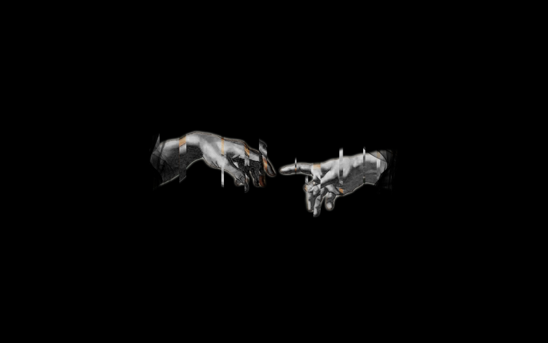 black,white,simple,minimalism,black background,distortion